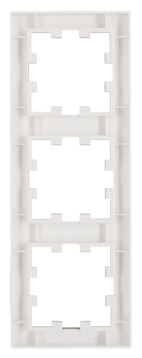 Ramă 3 aparate, Design CUBIC, alb_1