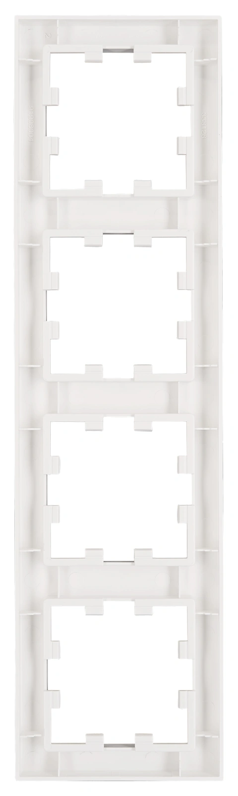 Ramă 4 aparate, Design CUBIC, alb_1