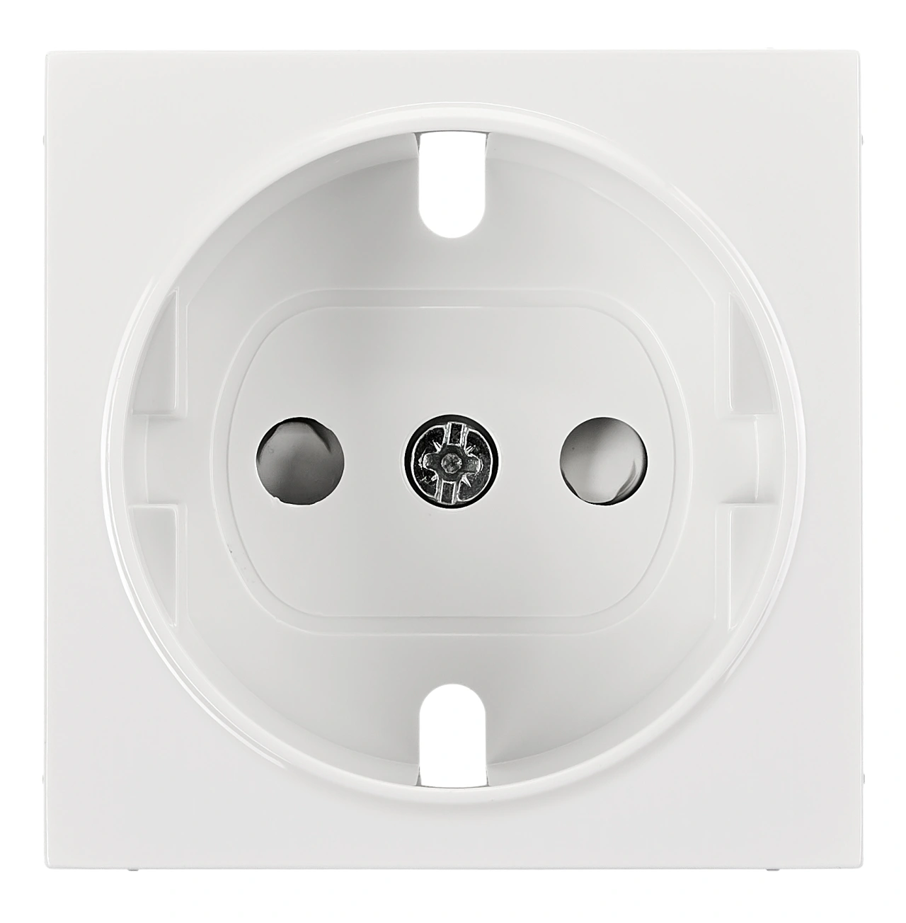 Socket cover with safety shutter, VISIO S 50, white