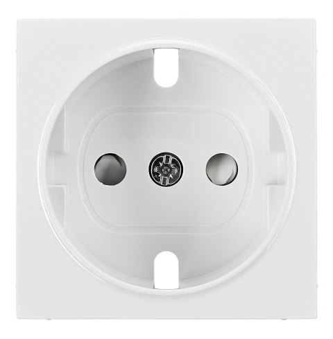 Socket cover with safety shutter, VISIO S 50, white