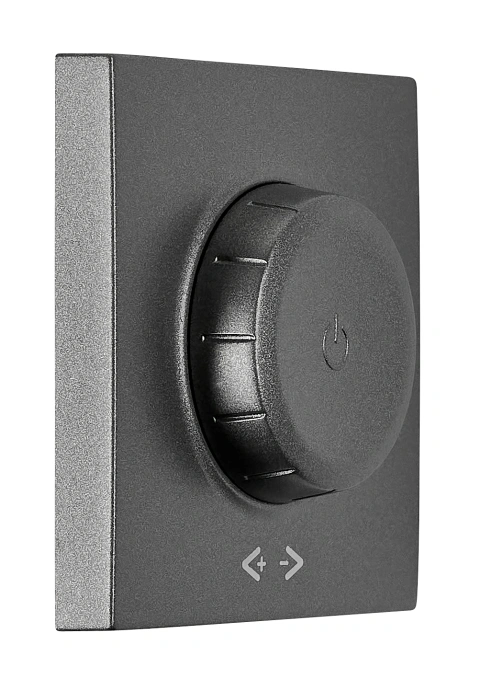 Placă frontală dimmer cu buton rotativ, antracit_2