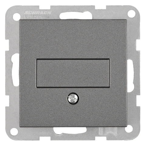 Mască oarbă, capac retractabil, placa de suport metalică, an