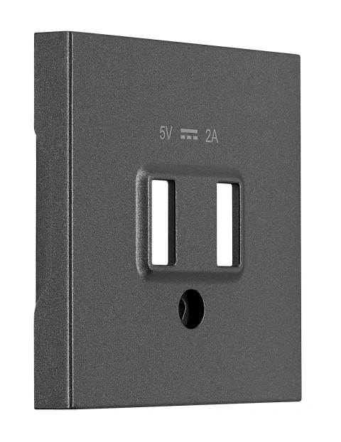 Mască frontală încărcare USB, antracit_2