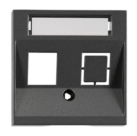 Mască 1*RJ45 ToollessLine, antracit