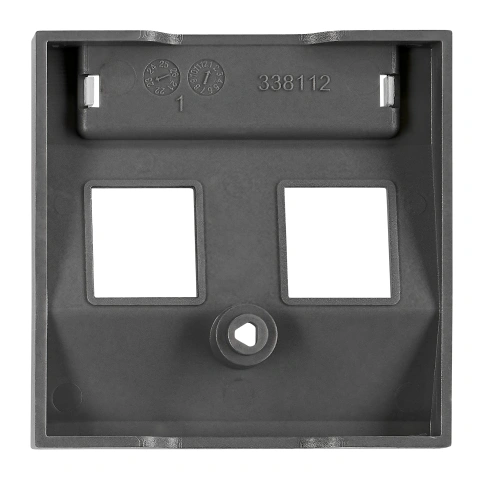 Mască 2*RJ45 ToollessLine, antracit_1