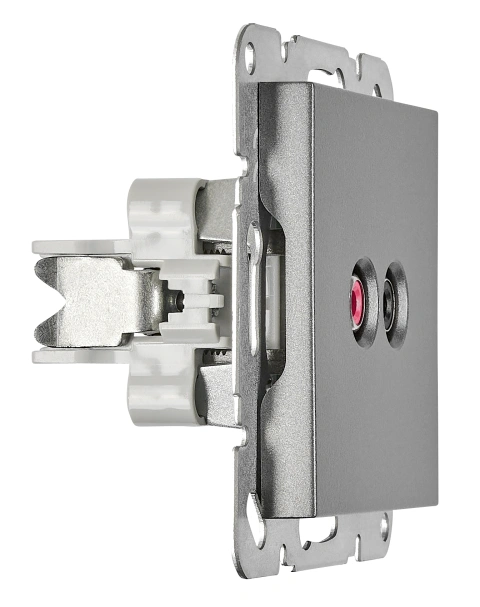 Priză audio Cinch, antracit_2