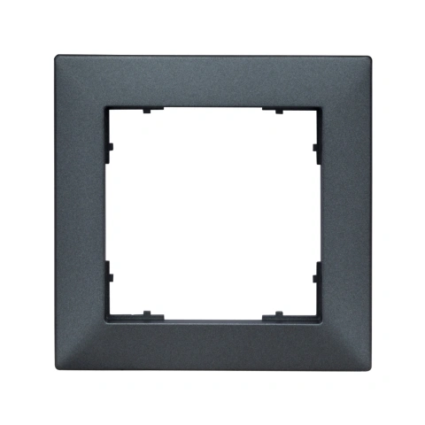 Ramă pentru 1 aparat cu dimensiuni de 55x55mm, antracit