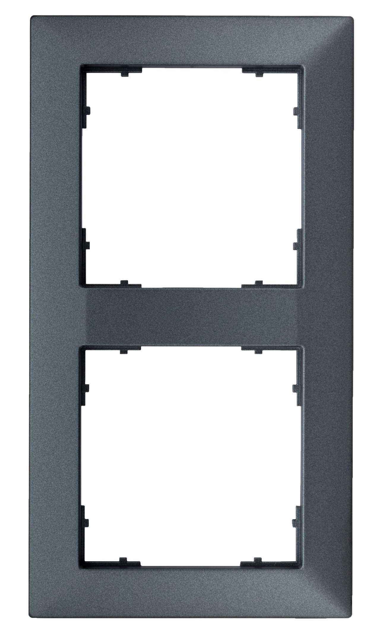 Ramă pentru 2 aparate cu dimensiuni de 55x55mm, antracit