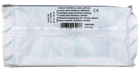 Ramă pentru 2 aparate cu dimensiuni de 55x55mm, antracit_3