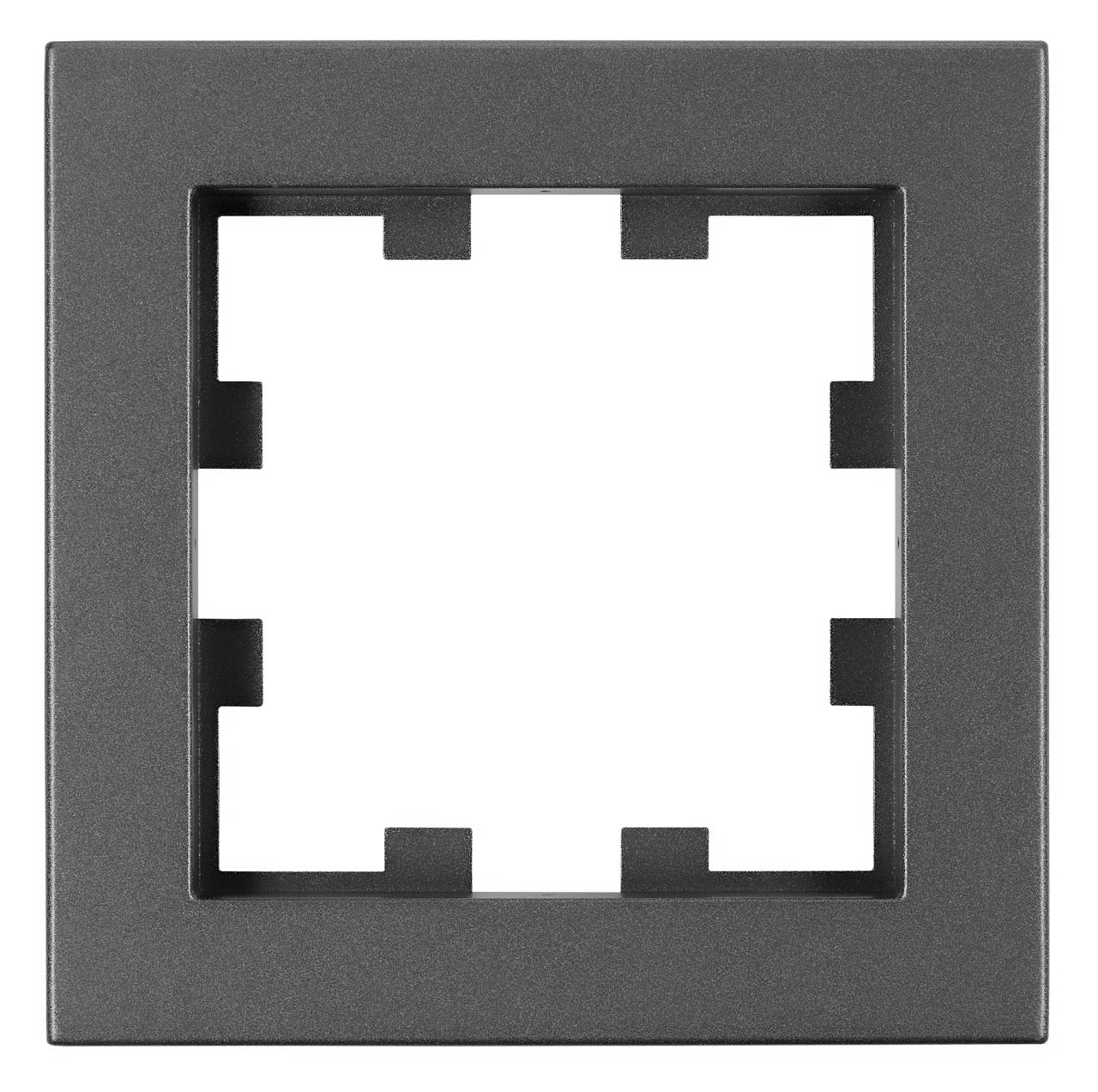 Ramă 1 aparat, Design CUBIC, antracit