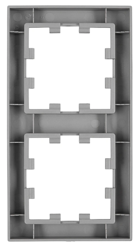 Ramă 2 aparate, Design CUBIC, antracit_1