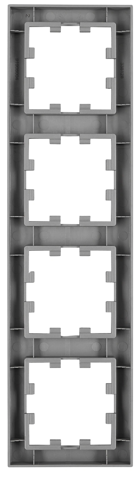 Ramă 4 aparate, Design CUBIC, antracit_1