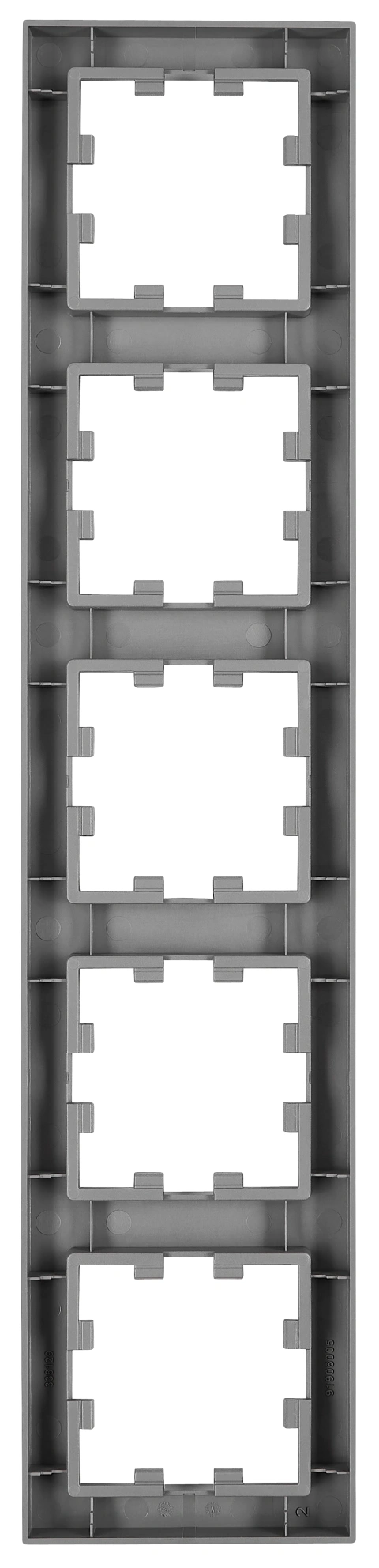 Ramă 5 aparate, Design CUBIC, antracit_1