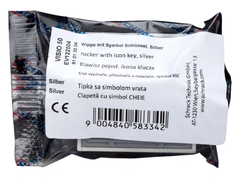 Clapetă cu simbol CHEIE, argintiu_3