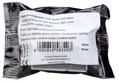 Clapetă cu indic. luminos transp. şi simbol LAMPĂ, argintiu_3