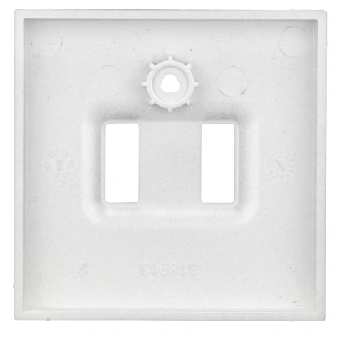 Mască priză dublă de încărcare USB, argintiu_1