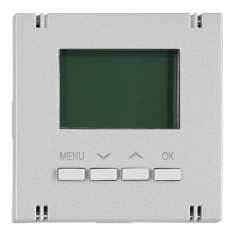 Interfață pentru termostat digital, încălzire, argintie