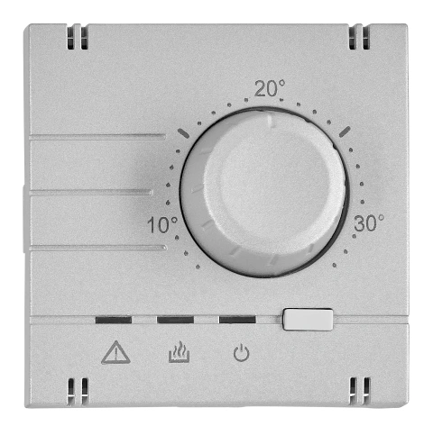 Interfață pentru termostat analogic, încălzire, argintie