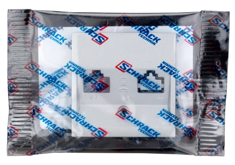Mască pentru priză 1xRJ45 TOOLLESS LINE, argintiu_2
