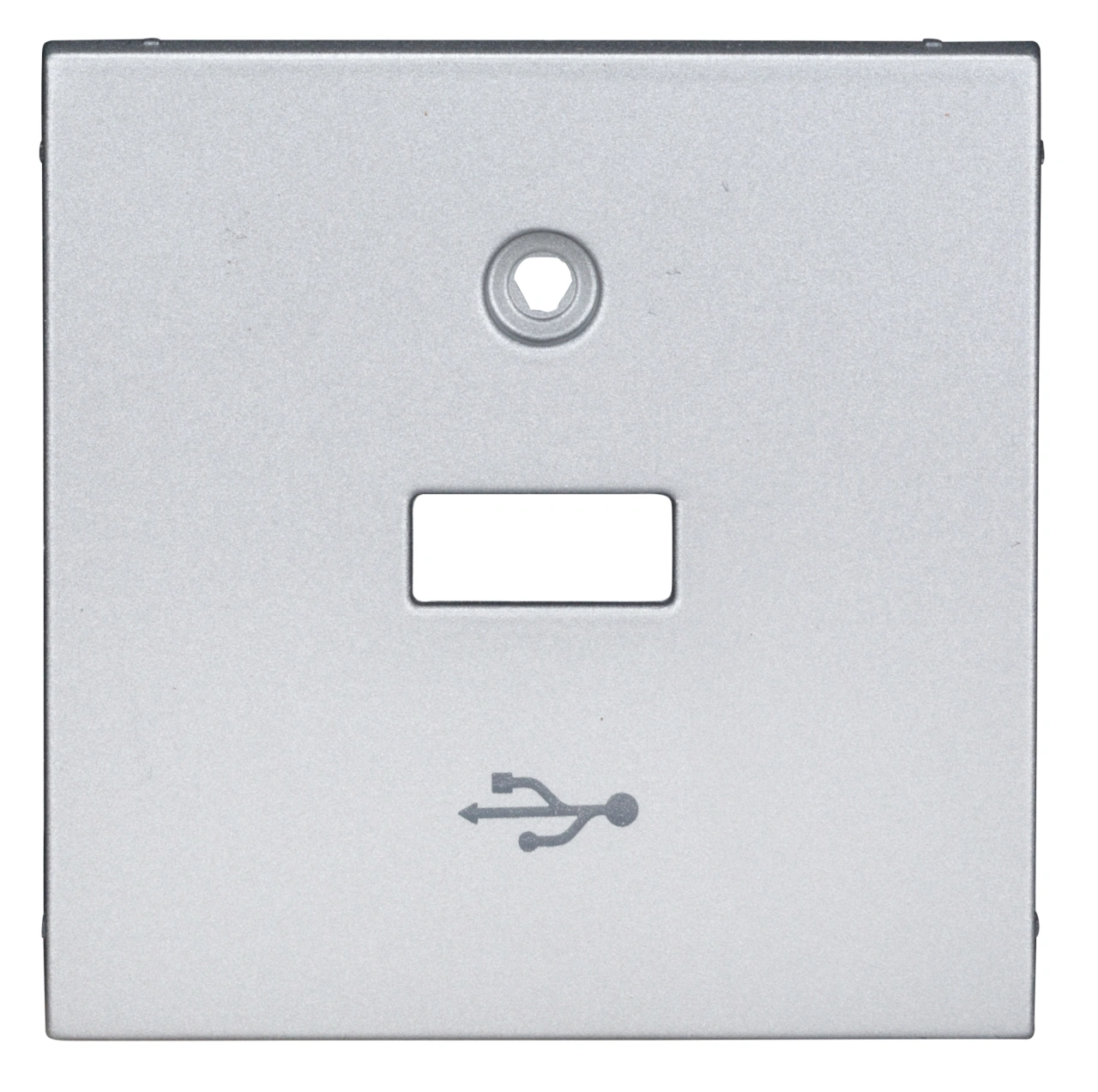 Mască pentru priză USB, argintiu