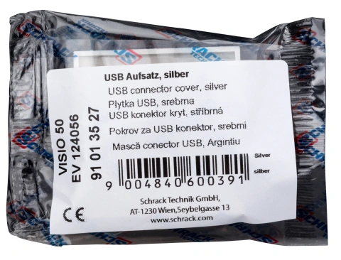 Mască pentru priză USB, argintiu_3