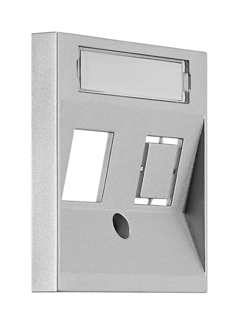 Mască 1*RJ45 ToollessLine, argintie_2