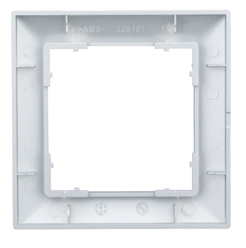 Ramă pentru 1 aparat cu dimensiuni de 55x55mm, argintie_1