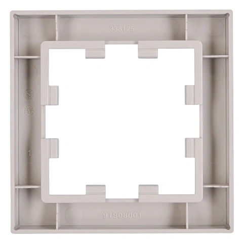 Ramă 1 aparat, Design CUBIC, argintie_1