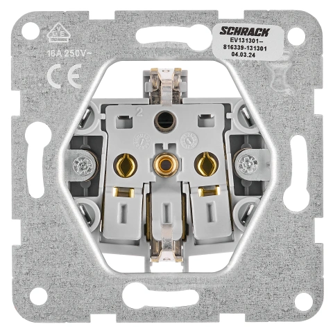 Socket outlet, cage clamps, black_1
