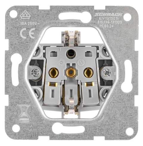 Socket outlet with safety shutter, cage clamps, black_1