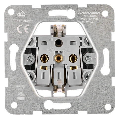 Socket outlet, flap cover, cage clamps, black_2
