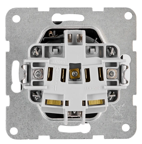 Socket outlet, flap cover, cage clamps, black_3