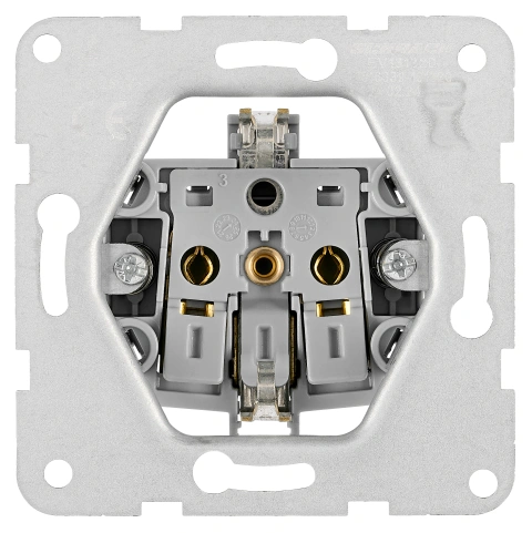 Socket outlet, flap cover, labeling field, cage clam, black_2