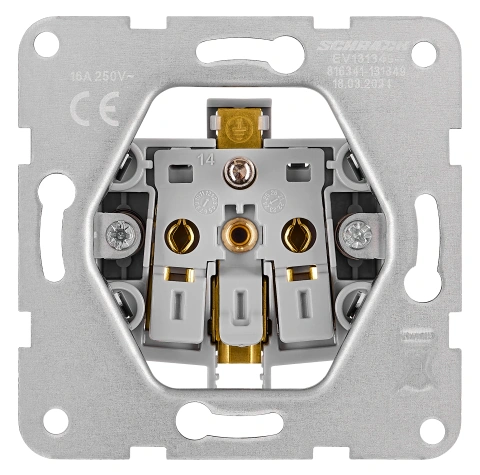 Pin socket outlet, cage clamps, black_1