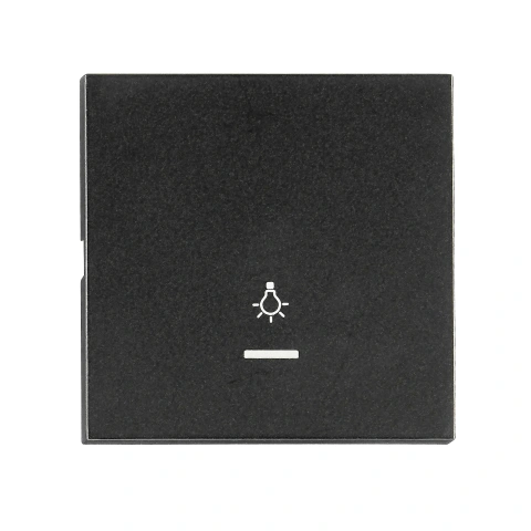 Rocker S 55, tranparent control window, symbol light, black