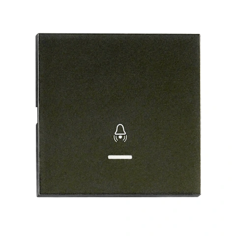 Rocker S 55, tranparent control window, symbol bell, black