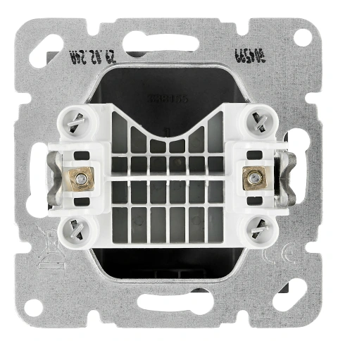 Cable outlet socket with cover, black_1