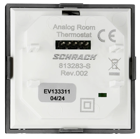 Analog thermsotat - top part, heating, black_1
