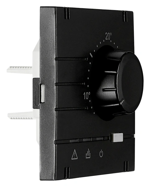 Analog thermsotat - top part, heating, black_2