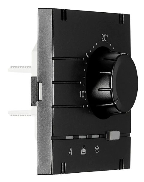 Analog thermostat - top part, heating/cooling, black_2