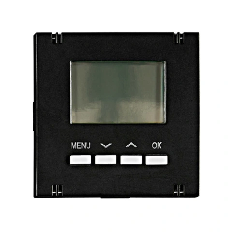 Digital thermostat - top part, heating/cooling, black