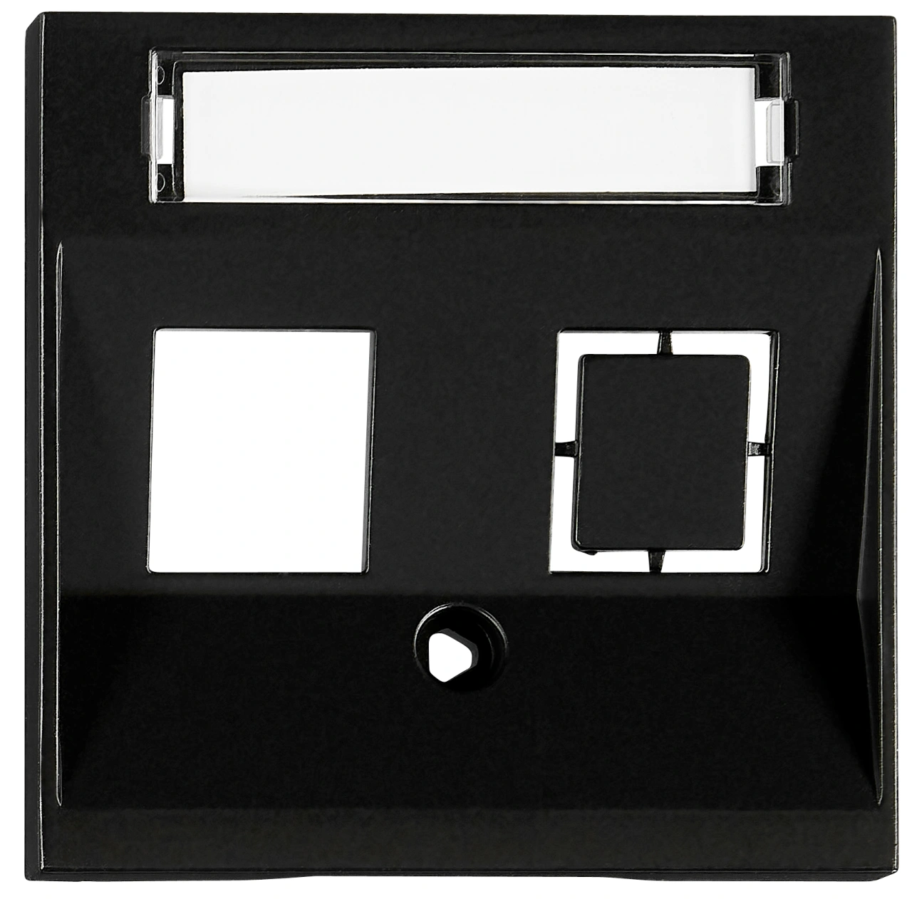 Cover for 1*RJ45 Toolless Line jack, black