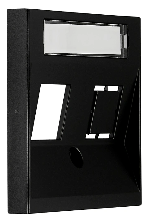 Cover for 1*RJ45 Toolless Line jack, black_2