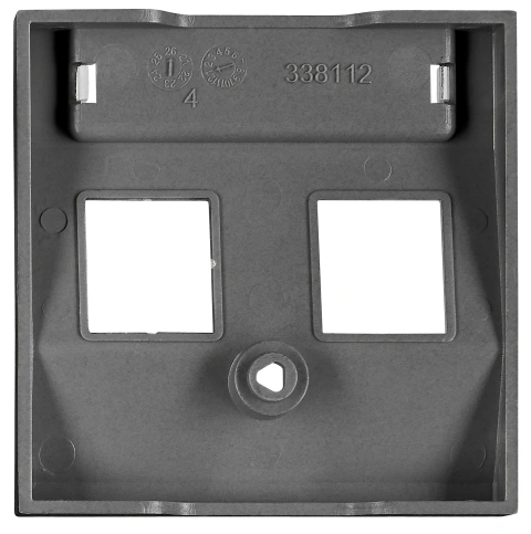 Cover for 2*RJ45 Toolless Line jacks, black_1