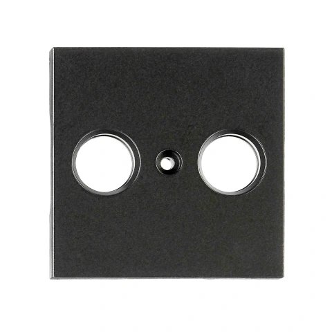 TV cover for HSBK, antenna box, 2-hole, black