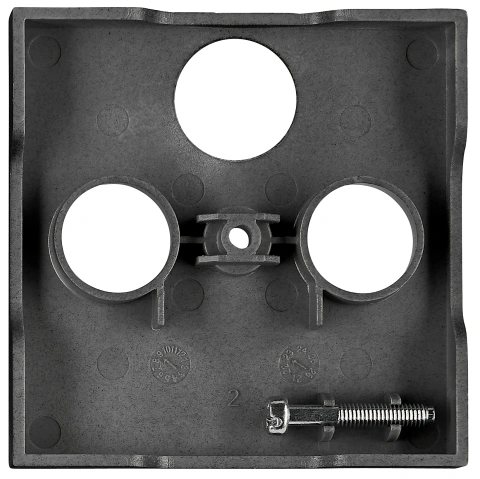TV cover for HSBK, antenna box, 3-hole, black_1