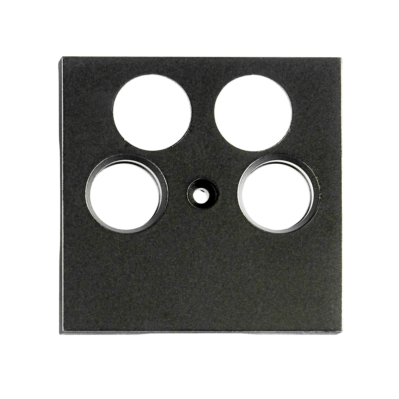 TV cover for HSBK, antenna box, 4-hole, black