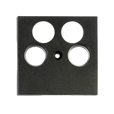TV cover for HSBK, antenna box, 4-hole, black