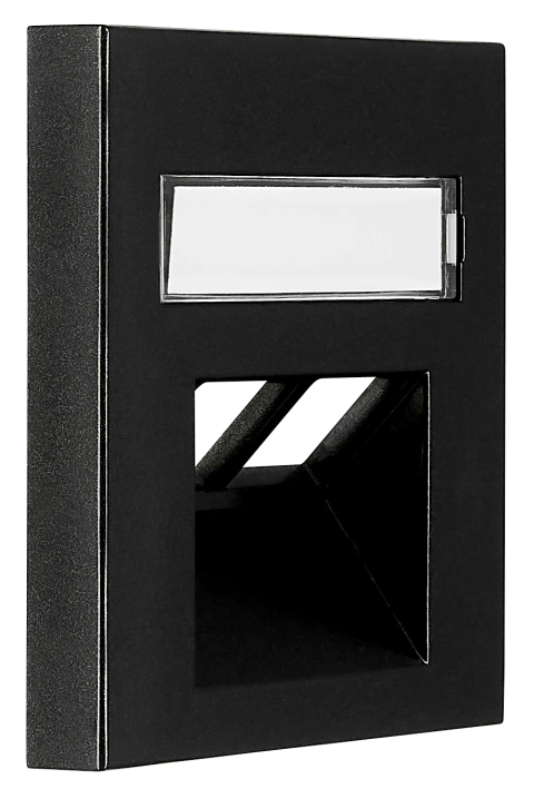 Cover for RJ45 UAE outlet, labelling window, 2-Port, black_2