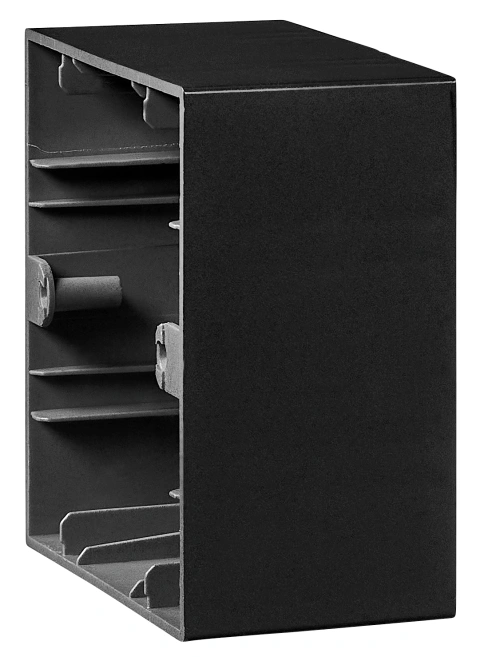 One gang wall mounting housing, black_2